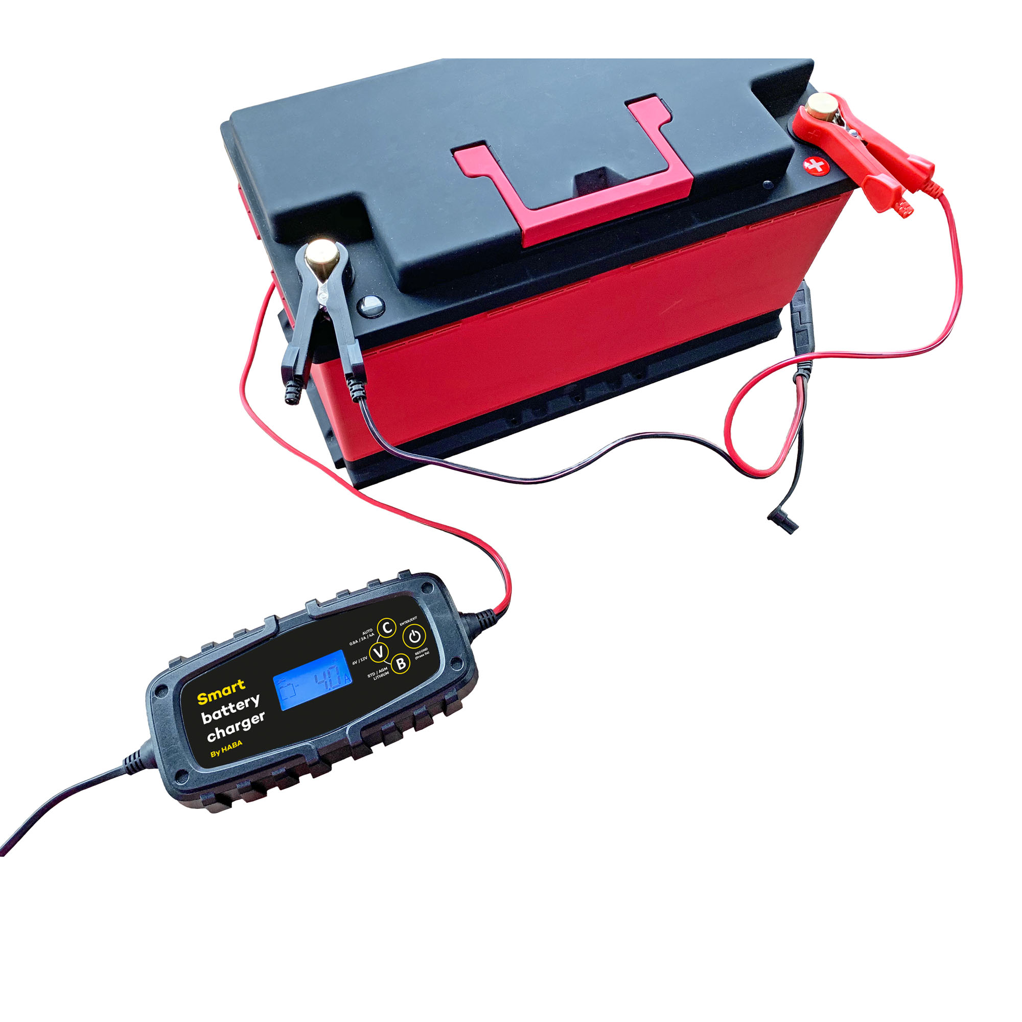 Acculader 12V geschikt voor Lood en Lithium